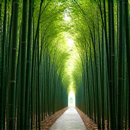 京都の竹林の道