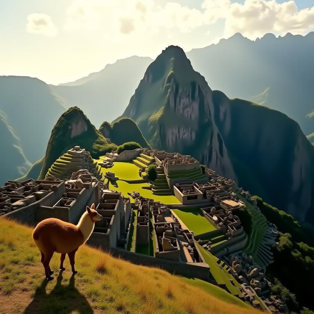 マチュピチュの壮大な景色